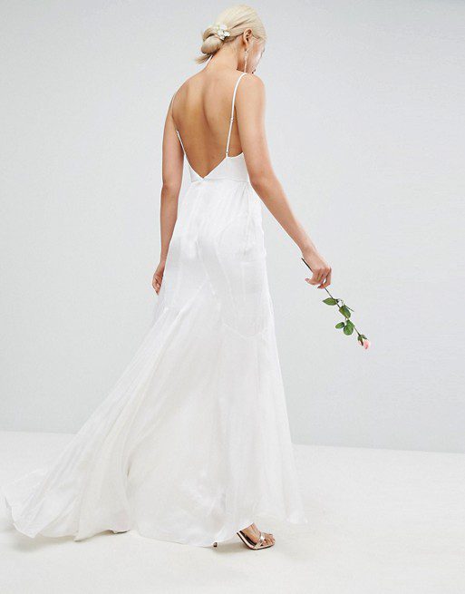 ASOS EDITION Wedding – Robe longue caraco à coutures fantaisie Robes de mariée à moins de 200 euros ASOS
