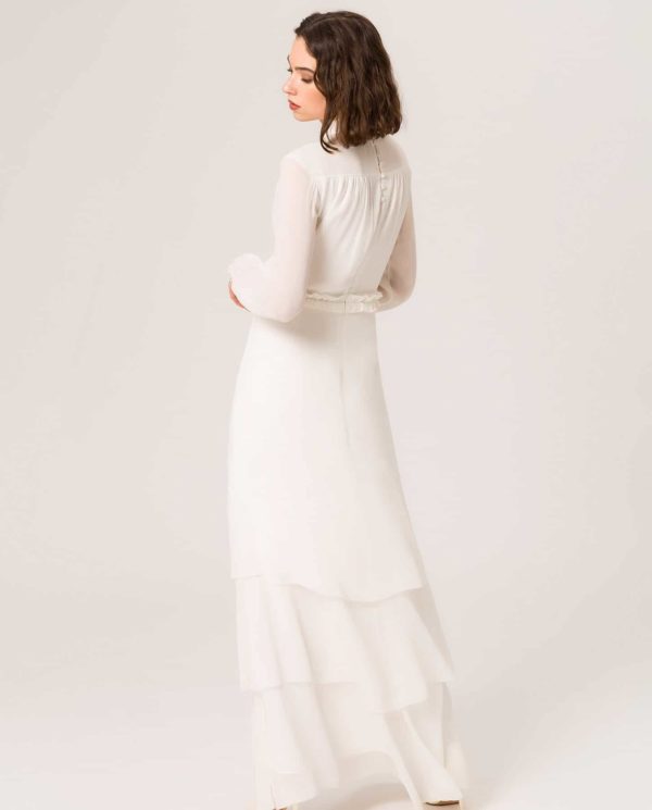 IVY & OAK – RUFFLE COLLAR BRIDAL DRESS Robes de mariée à moins de 500 euros IVY & OAK