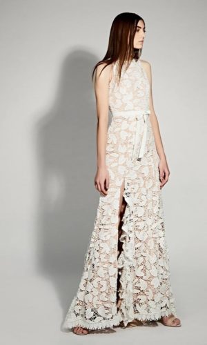 JARLO – Petal All Over Cutwork Lace Maxi Dress Robes de mariée bohèmes JARLO