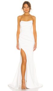 Revolve – Robe de mariée bustier et dos nu DIVINITY Robes de mariée The Wedding Explorer