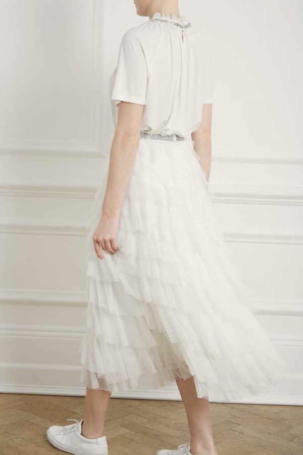 Needle & Thread – Leilah Dotted Bridal Ballet Skirt Crop top et jupes NEEDLE & THREAD