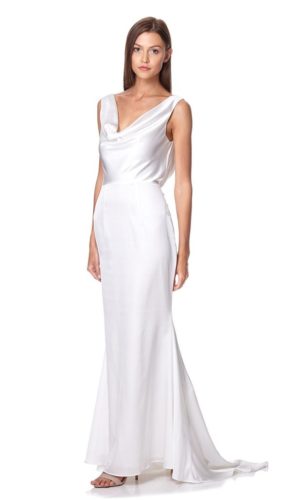 JARLO – Electra Cowl Front Maxi Dress Robes de mariée modernes JARLO