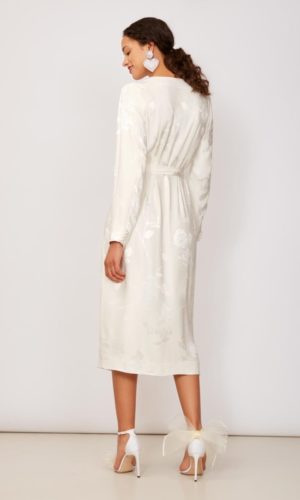 KITRI – Riley Jacquard Wrap Dress Robes de mariée courtes KITRI