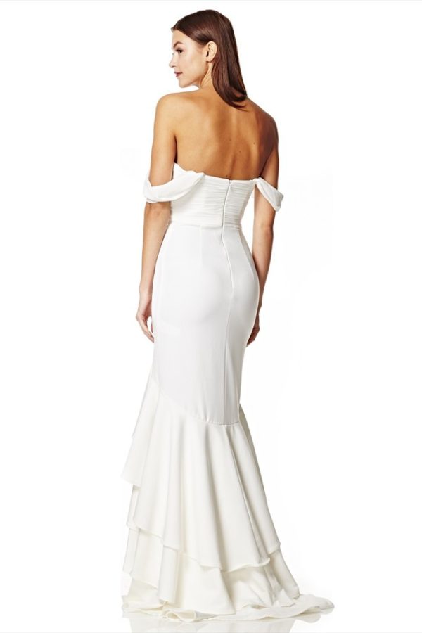 JARLO – Snow Bardot Bridal Dress Robes de mariée à moins de 200 euros JARLO