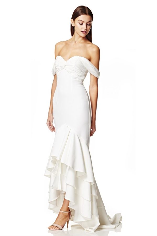 JARLO – Snow Bardot Bridal Dress Robes de mariée à moins de 200 euros JARLO