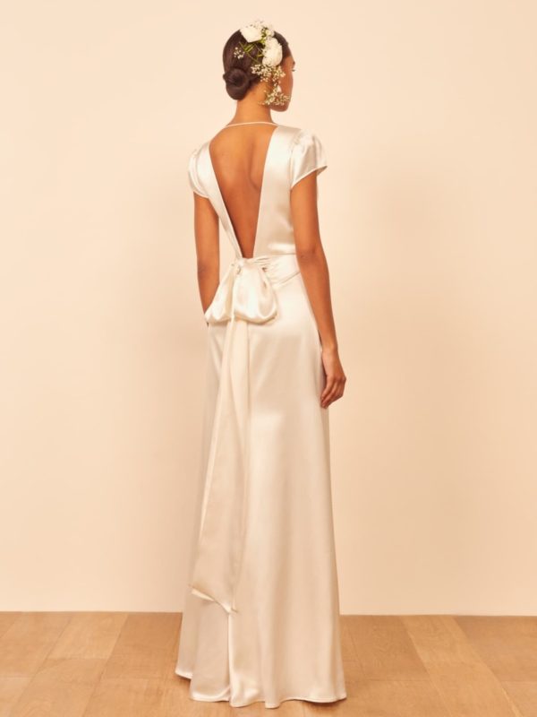 Reformation – Geranium Silk Dress Robes de mariée à moins de 1000 euros REFORMATION