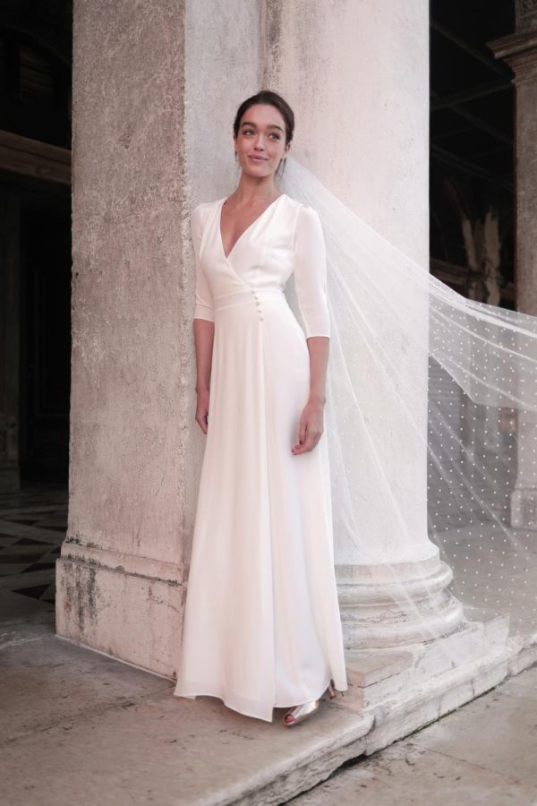Maison Lemoine – Robe de mariée portefeuille Casilda Robes de mariée à moins de 1000 euros MAISON LEMOINE