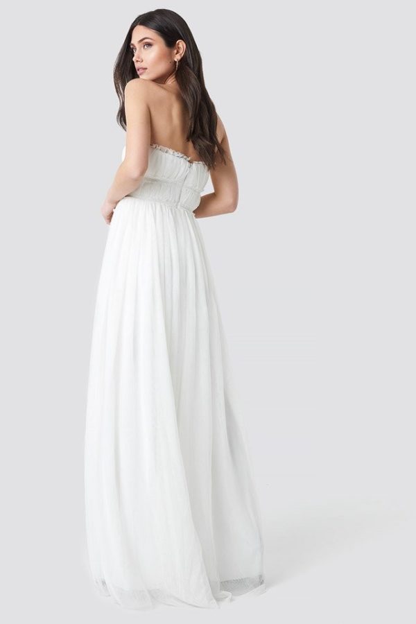 NA-KD – Detailed Evening Dress White by Trendyol Mariage Bohème NA-KD