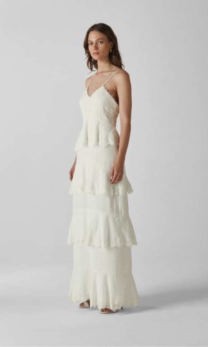 Whistles – Isla Tiered Wedding Dress Robes de mariée bohèmes WHISTLES