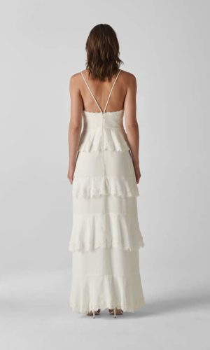 Whistles – Isla Tiered Wedding Dress Mariage Bohème WHISTLES