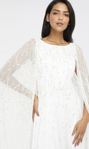 Monsoon – Naomi Embellished Cape Bridal Gown Ivory Accessoires mariage MONSOON