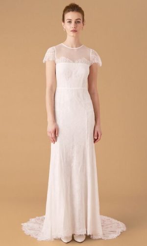 Monsoon – Rebecca Chantilly Lace Bridal Dress Ivory Mariage Bohème MONSOON