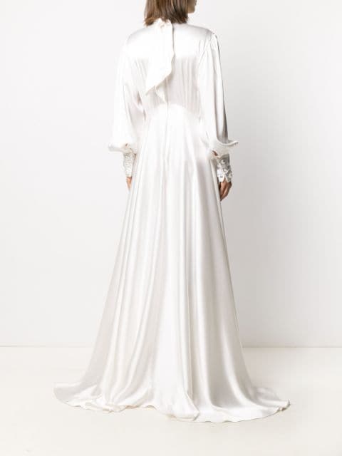 Christopher Kane BRIDAL – robe longue à détails de perles Luxe FARFETCH