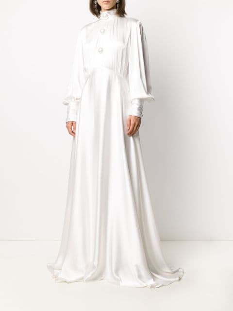 Christopher Kane BRIDAL – robe longue à détails de perles Luxe FARFETCH