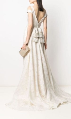 Parlor BRIDAL – robe à fleurs en jacquard Luxe FARFETCH