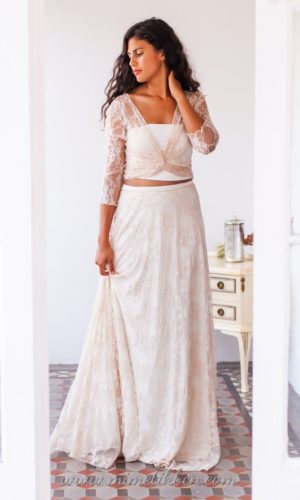 Mimetik – Lace wedding skirt, long bridal skirt lace, long lace skirt, skirt for wedding dress, long white skirt, wedding lace skirt Crop top et jupes ETSY