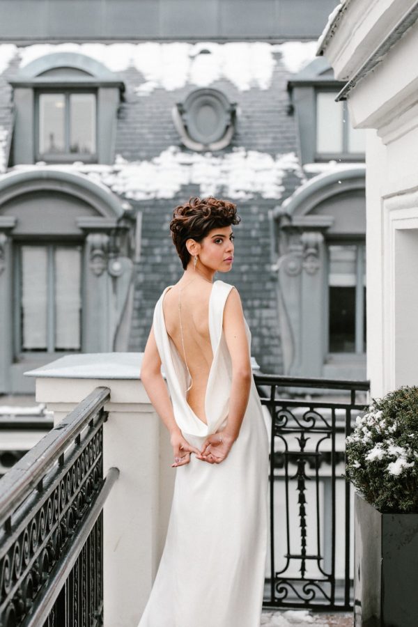 MetamorphoseParis – Wedding dress with benitier collar Robes de mariée à moins de 1000 euros ETSY