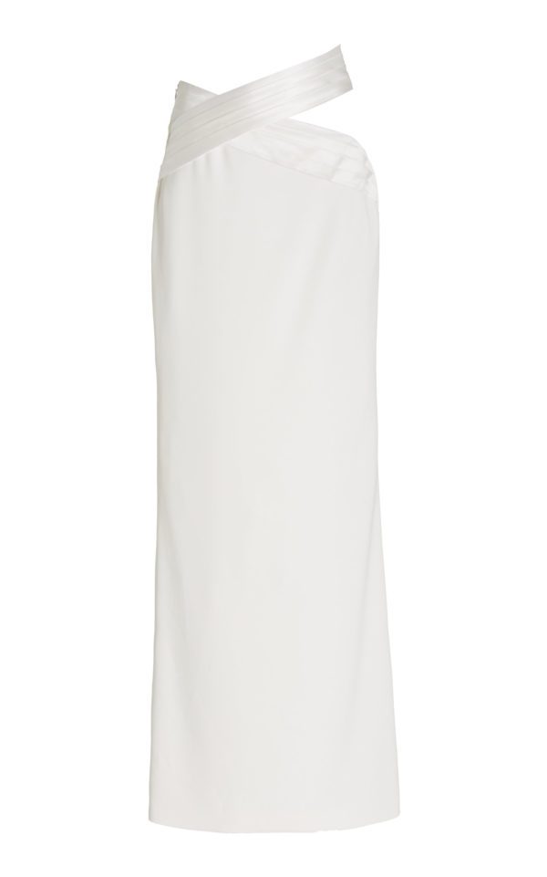 Mônot – Cutout Crepe Maxi Skirt Crop top et jupes