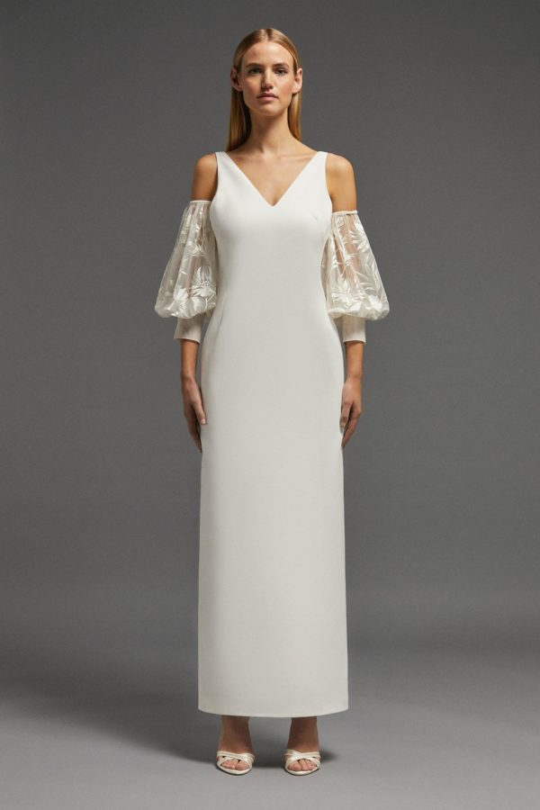 Coast – Embroidered Bridal Sleeves Robes de mariée à moins de 200 euros COAST