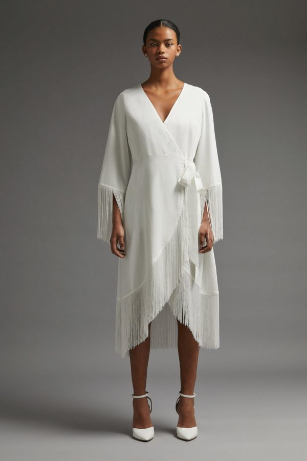 Coast – Fringe Wrap Midi Dress​ Robes de mariée à moins de 200 euros COAST