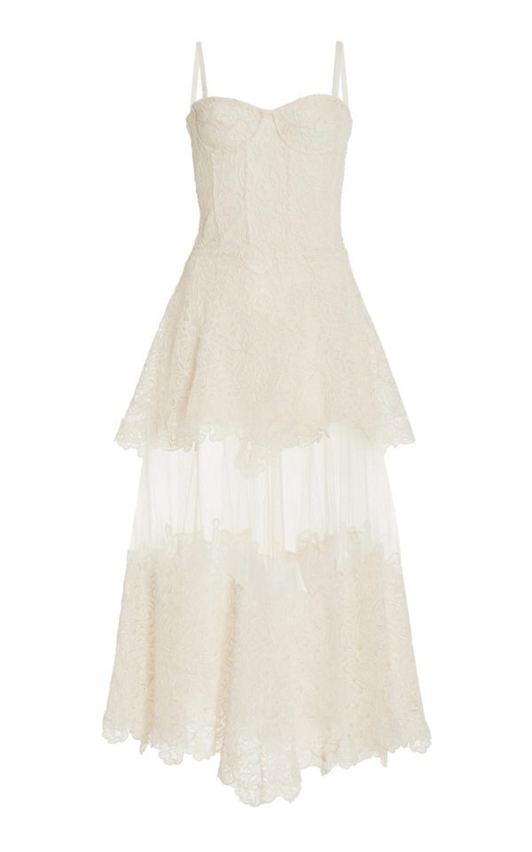 Jonathan Simkhai – Harlow Lace Midi Dress Robes de mariée à moins de 1000 euros