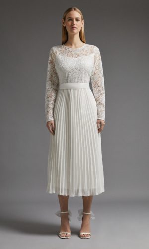 Coast – Lace Long Sleeve Maxi Dress Robes de mariée courtes COAST