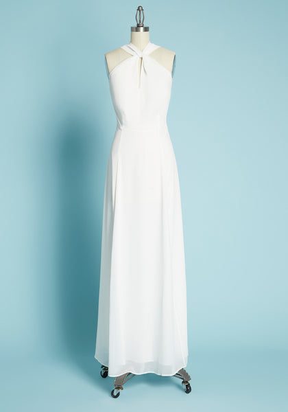 ModCloth – Twist of Elate Maxi Dress Robes de mariée à moins de 200 euros MODCLOTH