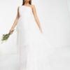 Y.A.S &#8211; Robe de mariée asymétrique à volants &#8211; Blanc, The Wedding Explorer