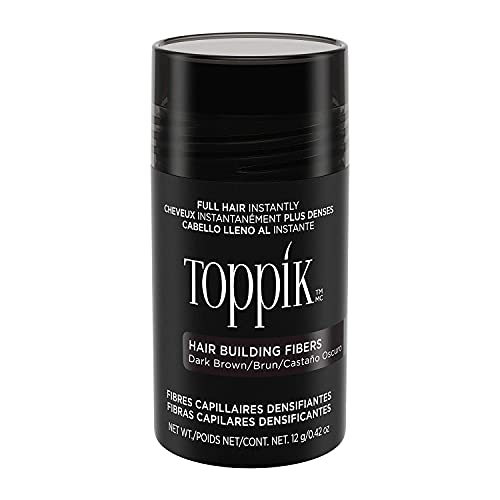 TOPPIK- Fibres Capillaires Densifiantes à base de Kératine pour des Cheveux à l’Aspect Naturellement plus Epais- Brun Foncé Beauté mariage
