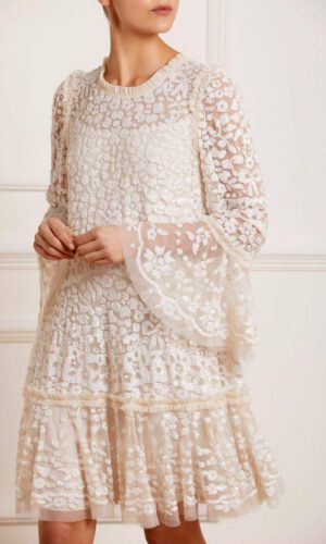 Needle &#038; Thread &#8211; Annie Sequin Tiered Mini Dress, The Wedding Explorer