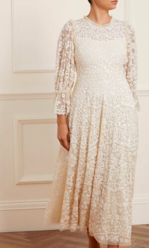 Needle &#038; Thread &#8211; Filigree Lace Sequin Ankle Gown, The Wedding Explorer