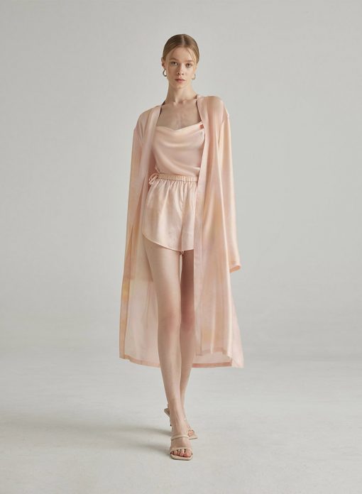 Silk Maison – Soft Gradient Nightgown Silk Robe Kimonos & peignoirs mariage The Wedding Explorer