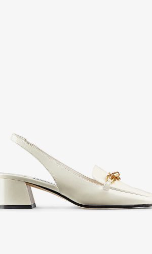 JIMMY CHOO – Diamond Tilda slingback patent-leather heeled loafers Ballerines & Mules mariage The Wedding Explorer JIMMY CHOO – Diamond Tilda slingback patent-leather heeled loafers Ballerines & Mules mariage The Wedding Explorer
