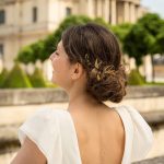 Sets de pics à cheveux dorés Folÿs Accessoires cheveux mariage The Wedding Explorer