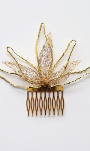 Peigne à cheveux doré Palma Accessoires mariage The Wedding Explorer