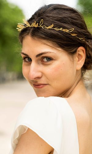 Couronne dorée Sõlia Accessoires cheveux mariage The Wedding Explorer Couronne dorée Sõlia Accessoires cheveux mariage The Wedding Explorer