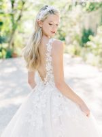 Serre-tête de mariée Gracie band blanc Accessoires cheveux mariage The Wedding Explorer