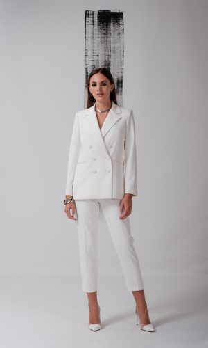 SUE – Veste tailleur mariage blanc Tailleurs de mariage The Wedding Explorer