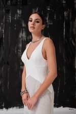 LOU – Robe de mariée longue crêpe et sequins Robes de mariée The Wedding Explorer