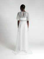 AYO – Surtop mariage avec traîne broderie sequins Robes de mariée deux-pièces The Wedding Explorer