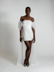 ABA – Robe de mariée courte bustier Robes de mariée courtes The Wedding Explorer