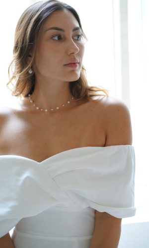 Niege – Collier perles minimaliste Accessoires mariage The Wedding Explorer