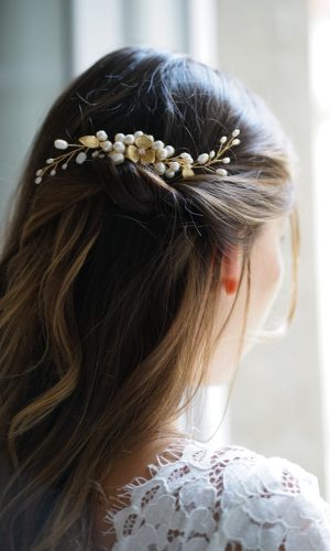 Lina – Peigne de mariée bohème Accessoires cheveux mariage The Wedding Explorer