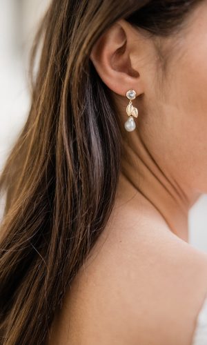 Zinnia – Boucles d’oreilles élégantes Accessoires mariage The Wedding Explorer