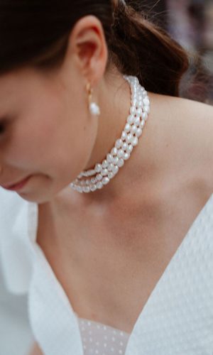 Collier perles de mariée Jackie Accessoires mariage The Wedding Explorer