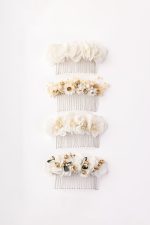 Peigne de mariée fleurs stalisées Peignes & Broches mariage The Wedding Explorer