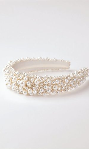 Serre-tête perlés de mariée Blair Accessoires cheveux mariage The Wedding Explorer