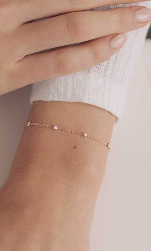 Bracelet Or rose 750 ‰ Diamant Lady Alta Accessoires mariage The Wedding Explorer