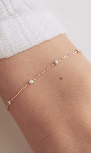 Bracelet Or rose 750 ‰ Diamant Lady Alta Accessoires mariage The Wedding Explorer