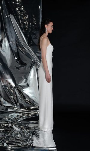 Top de mariée en crepe uni LEO Tenues pour la mariée moderne The Wedding Explorer